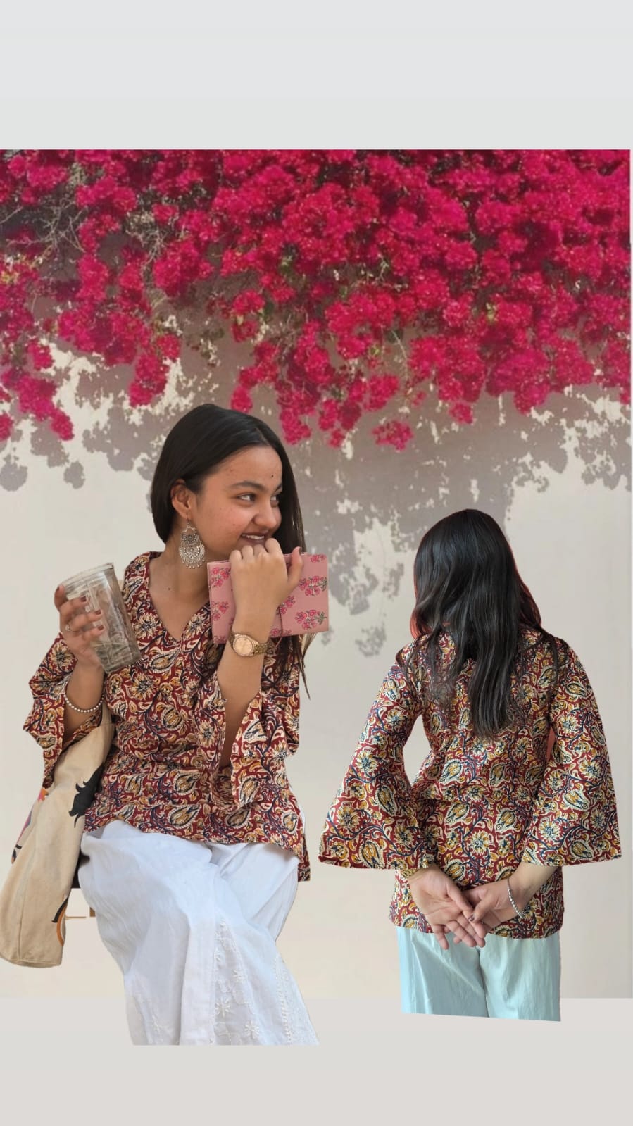 Red Kalamkari Print